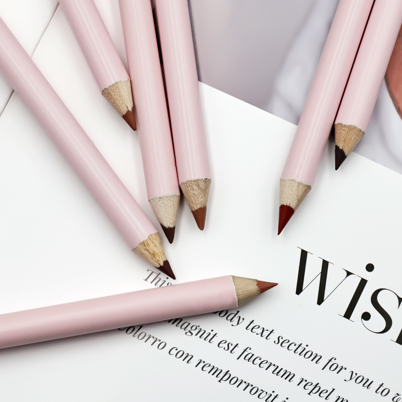 Private Label Cruelty Free Lipliner Pencil Matte Waterproof Lip Liner High Pigment Long Lasting Pink Lipliner