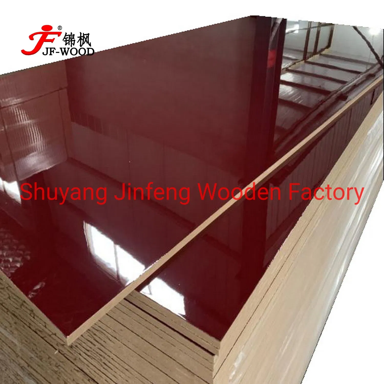 E0 E1 E2 Emboseduv Glossyteak Melamine Wood Veneer Wood Grain Solid Color Laminate Panels Sheet Timber MDF for Decorative Furniture Building UV Coated MDF