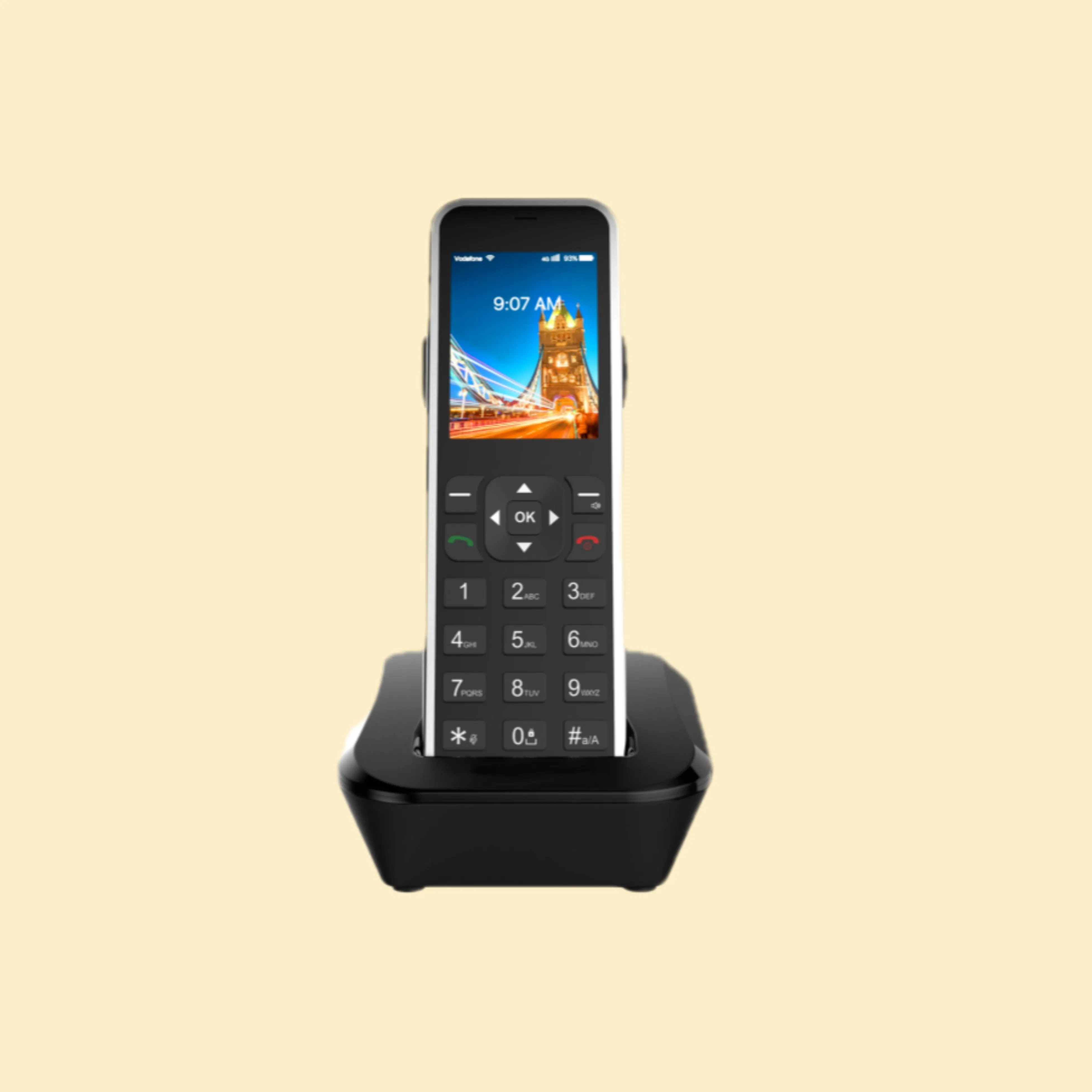 Wireless 4G GSM Senior Phone with SIM Card Included