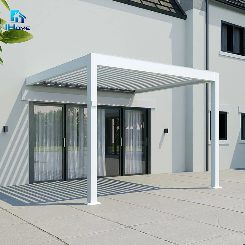 Gazebo Pavilion Electric Roof Pergola Customized Size Aluminium Gazebo