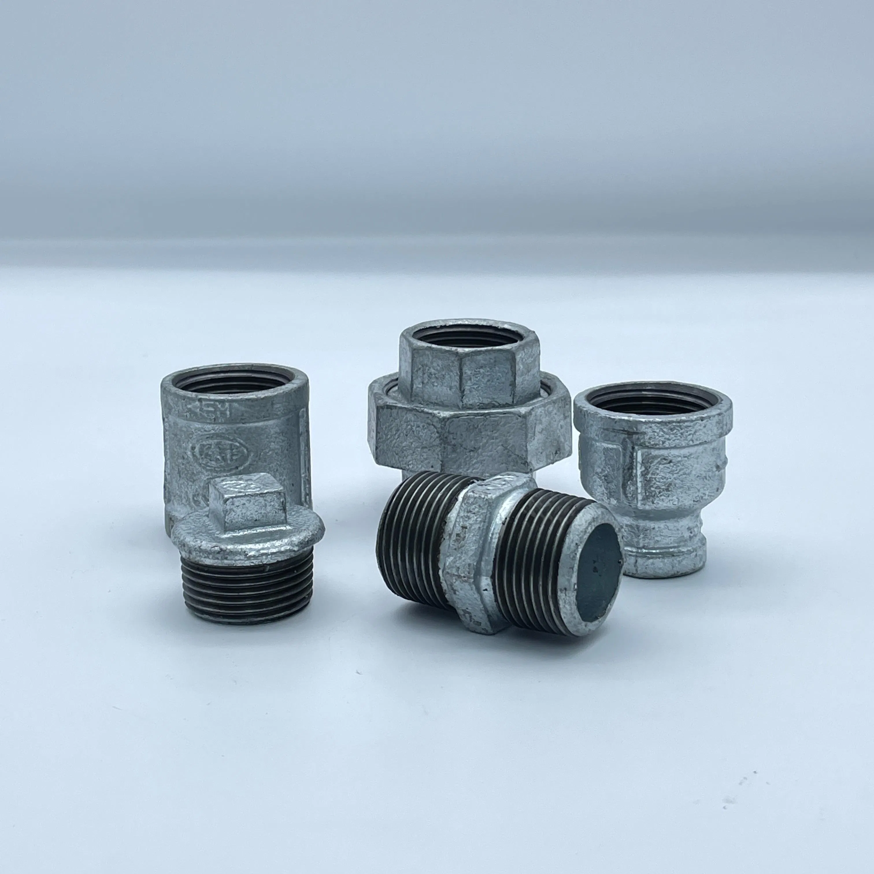 Kanaifu Malleable Galvanized Iron Coupling Tee Cross Elbow Coupling Pipe Fitting for Water System