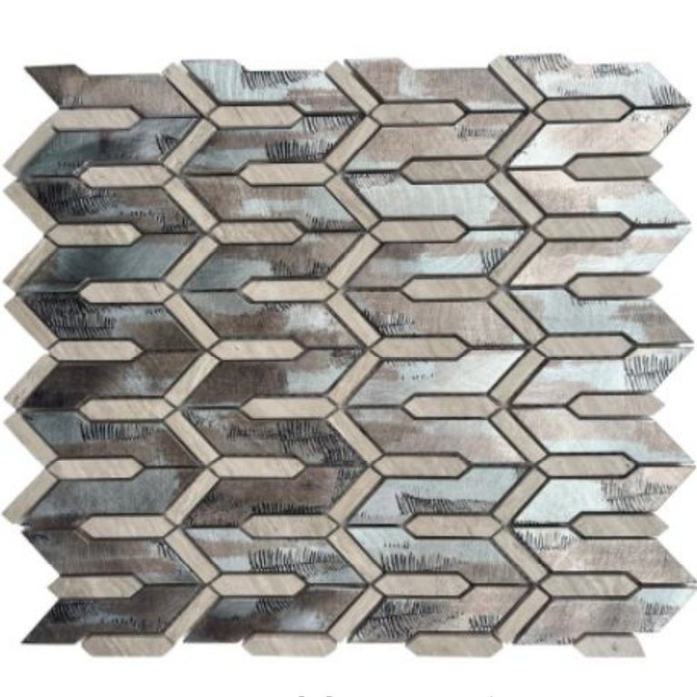 Stylish Zi Shaped Aluminum Mosaic Tiles for Stunning Wall Decor