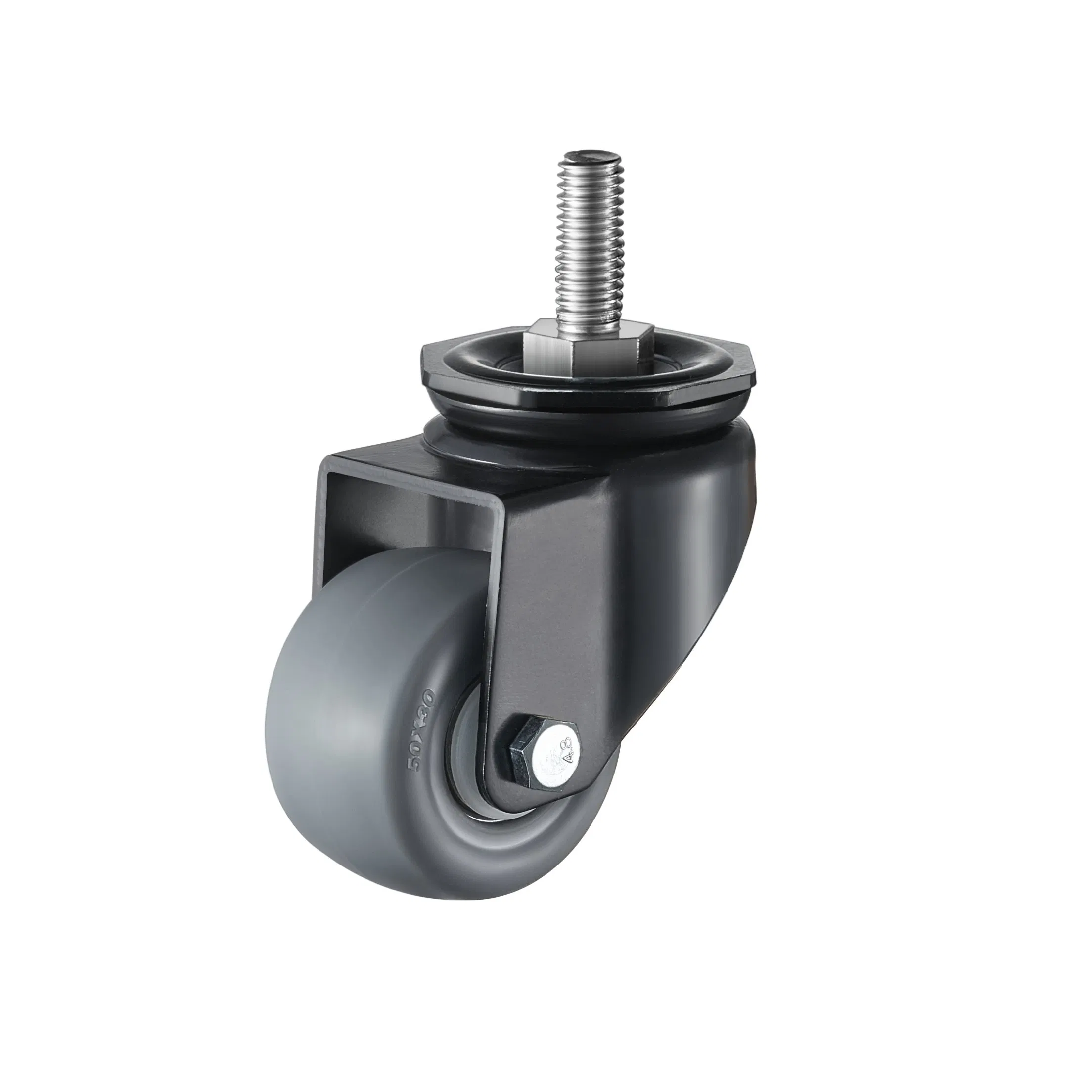 Light Duty Caster 1.6′ ′ 2′ ′ Silent Fixed Castor for Furniture Office Home