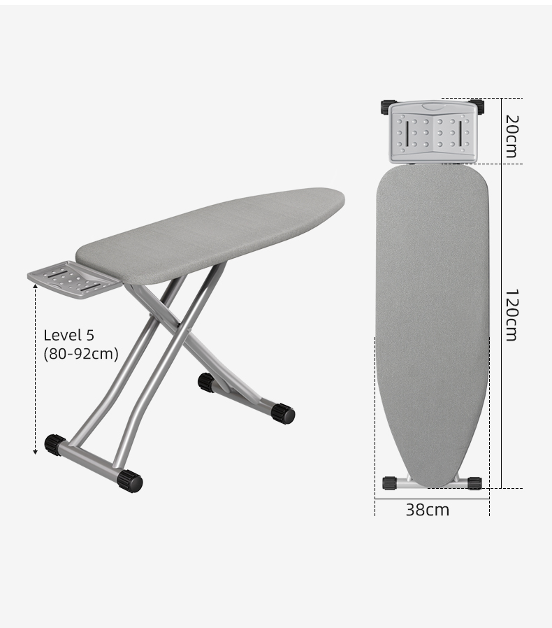 High-End Professional Electric Ironing Board Home Foldable Standing Type Iron Stand with Pad Clothes Ironing Table Ironing Stool