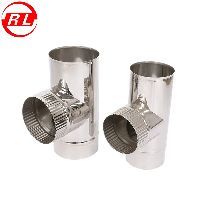 Single Wall Stainless Steel Stove Chimney Flue Pipes for Wood Burning Stoves
