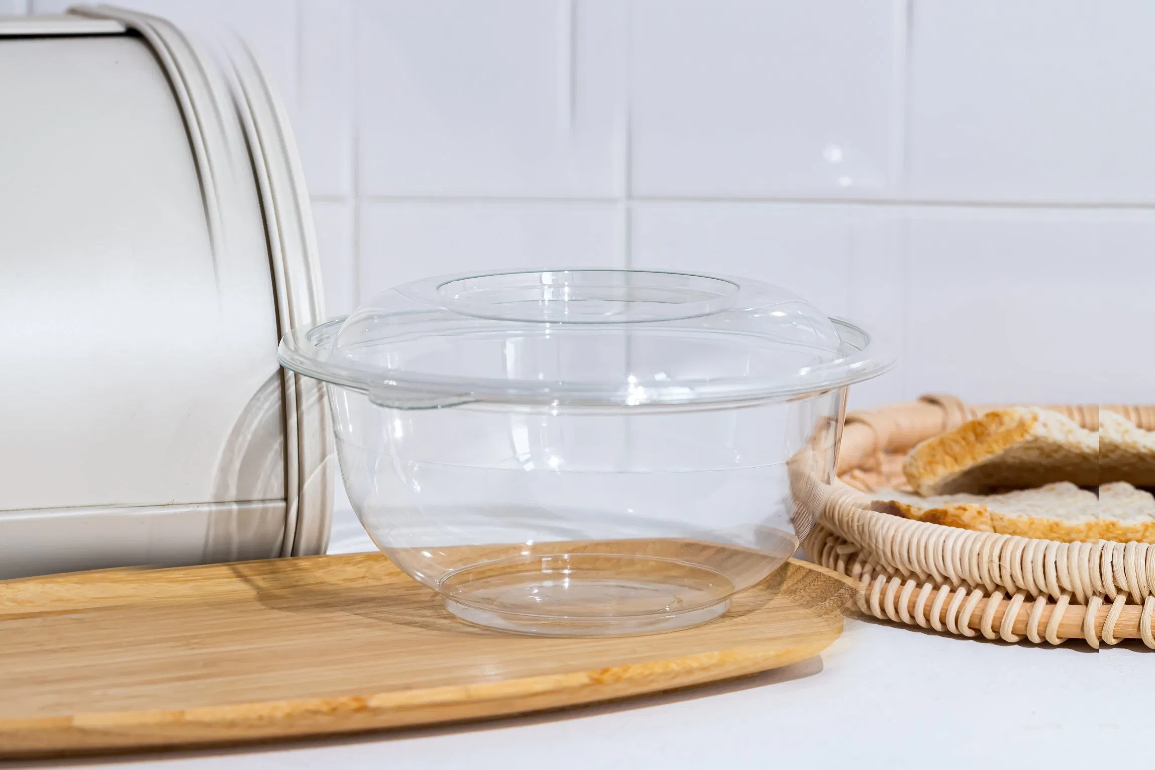 32oz Disposable Food Container Plastic Soup Cup Bento Lunch Storage Box Bowl Cup Round Pet Deli Container with Lid