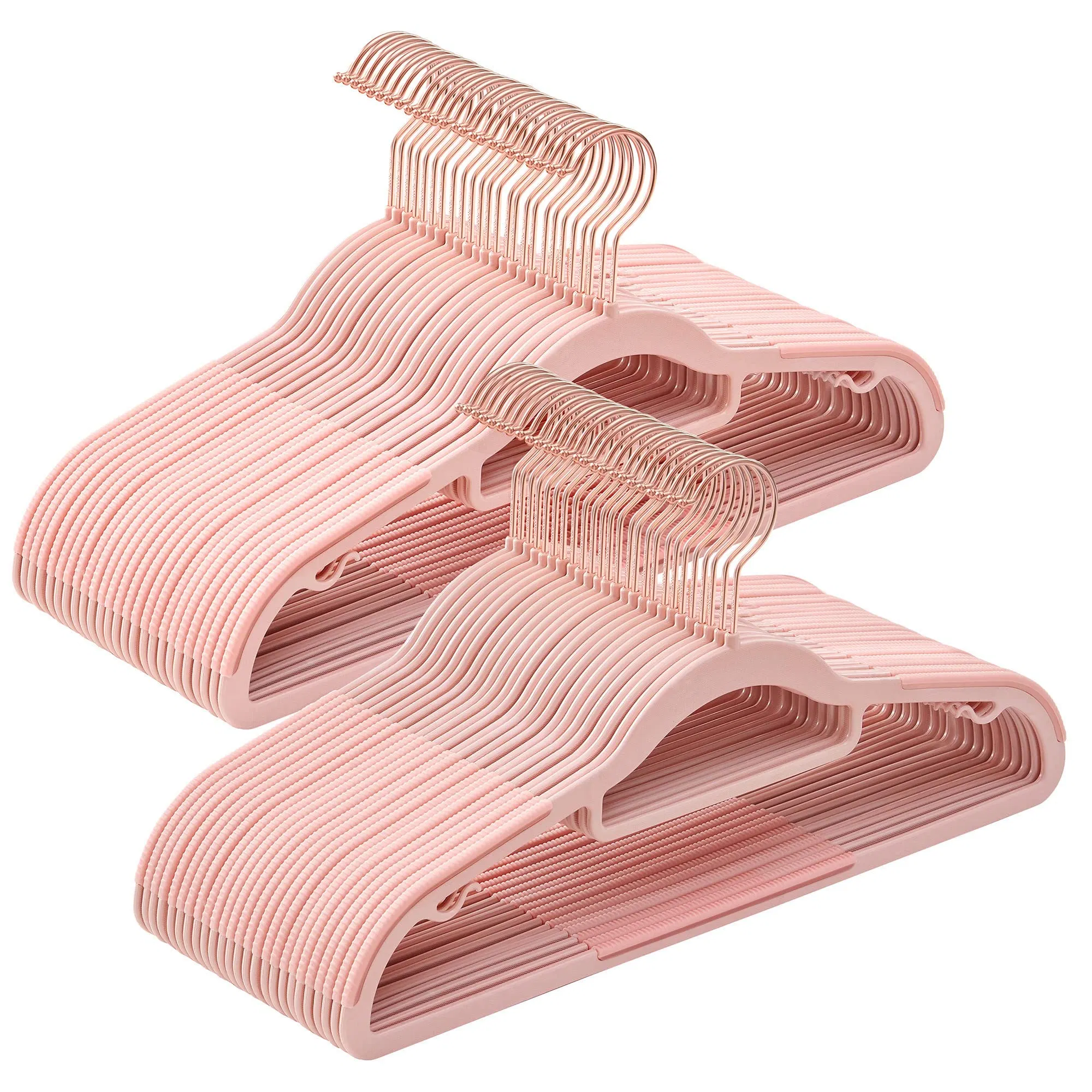 30 Pack Coat Heavy-Duty Plastic Clothes Hangers Non-Slip Design Space-Saving 360 Swivel