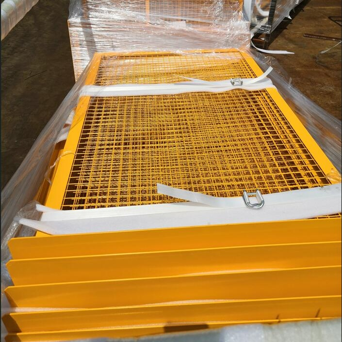 Powder Coated Y14 Golden Yellow Mining Conveyor Security Mesh Guard Fence