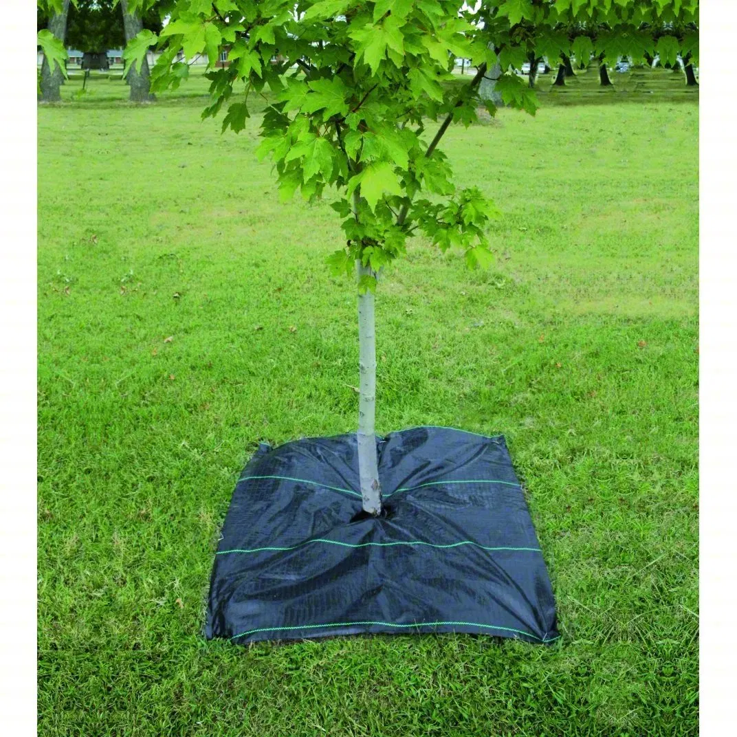 Gardening Mat PP Ground Cover Weed Control Permeable Fabric with Stake Caps for Home Gardeners and Outdoor Plant Beds