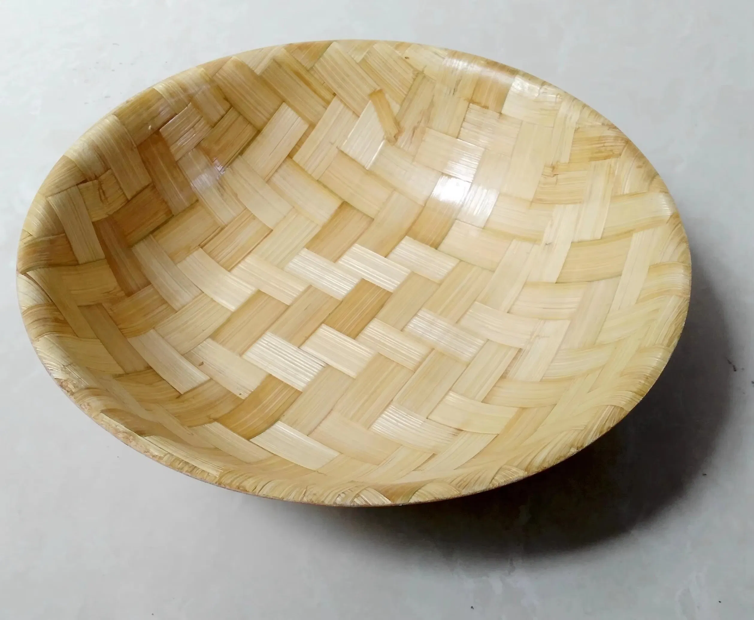 The Catalogue of Ntural Bambooo Weaving Salad Bowl and Tray Dish