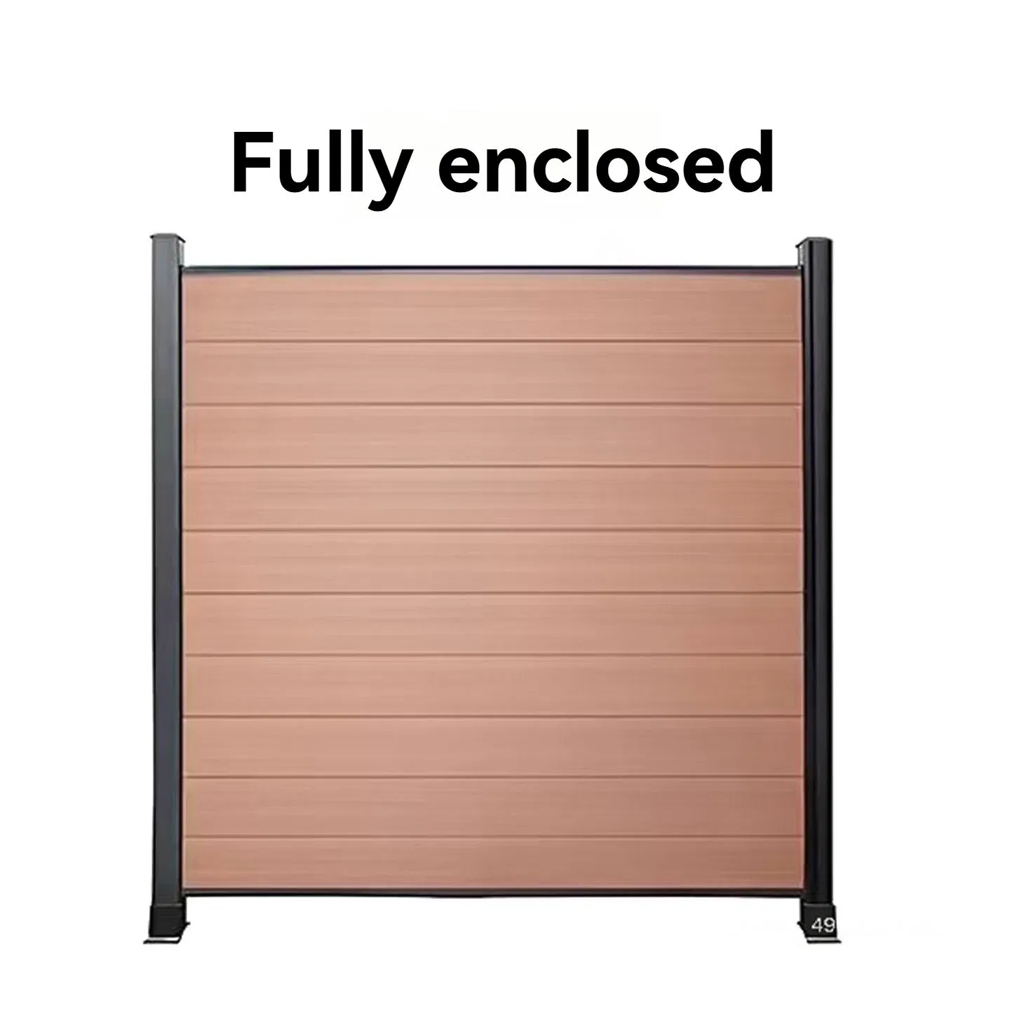 Outdoor Waterproof & Moisture-Proof WPC Fence Board and Gate for Villa Garden Low Maintenance Co-Extruded Fencing