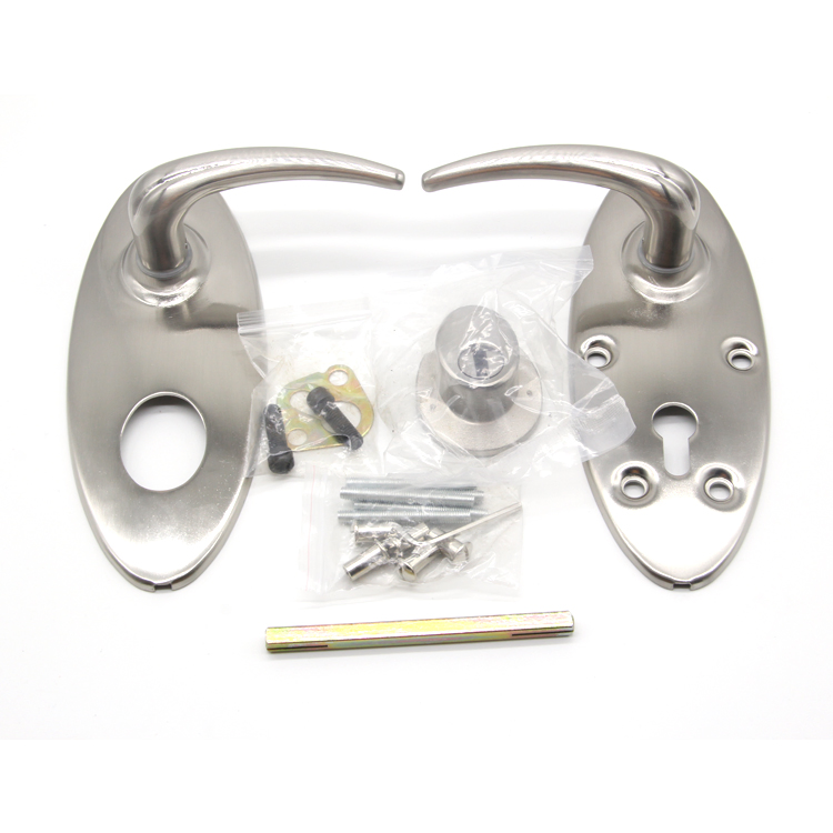 Israel Market Iron Zinc Alloy Ellptic Set Door Handle Lock