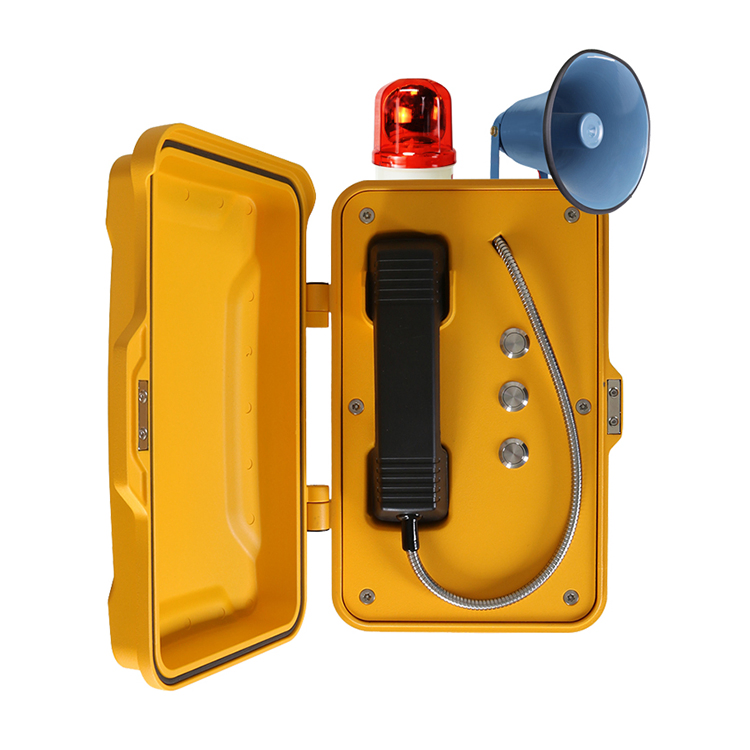 Heavy Duty Outdoor IP66 Weatherproof Telephone, Tunnel Emergency Telephone, Industrial Waterproof Telephone