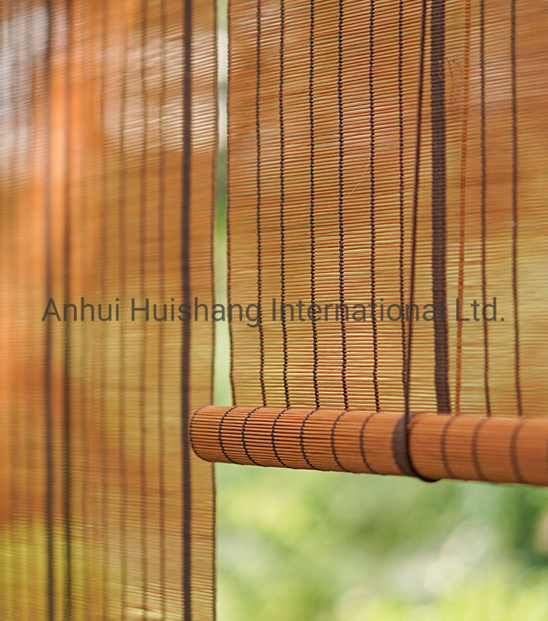 Natural Bamboo Roller Blinds as Window Curtains and Shades