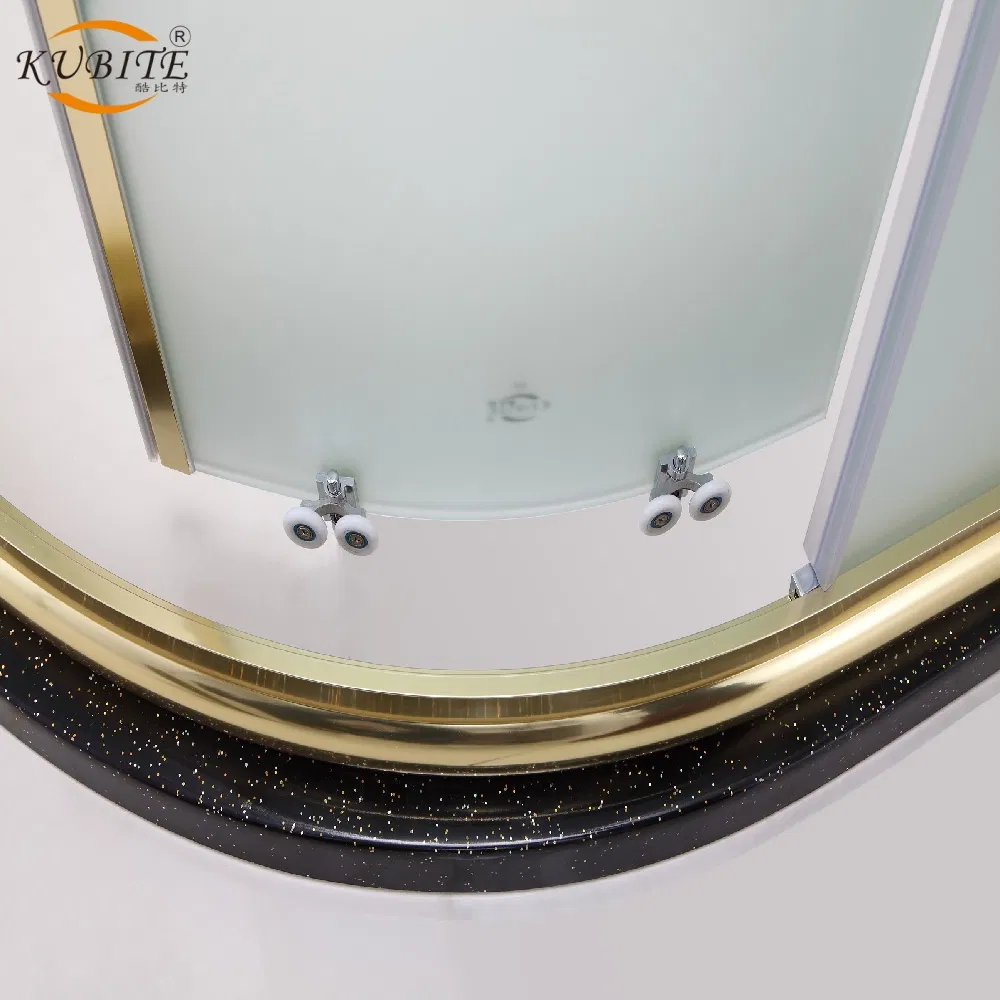 Minimalist Modern Design Semi-Circular 304 Stainless Steel Walk-in Shower Enclosure