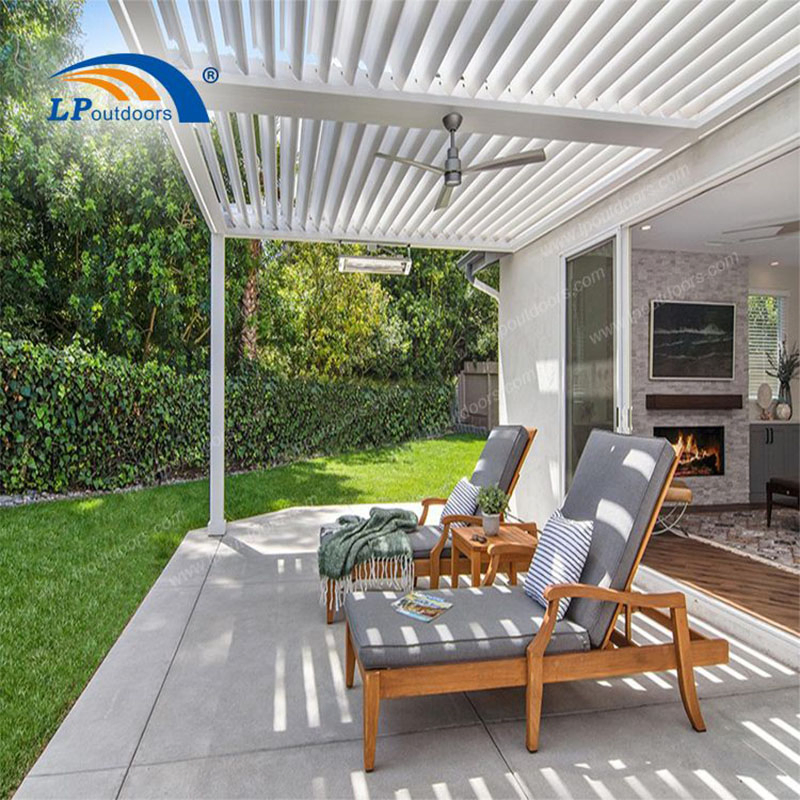 Aluminum Pergola Brackets Motorized Pergola Profile Kits for Outdoor Patio