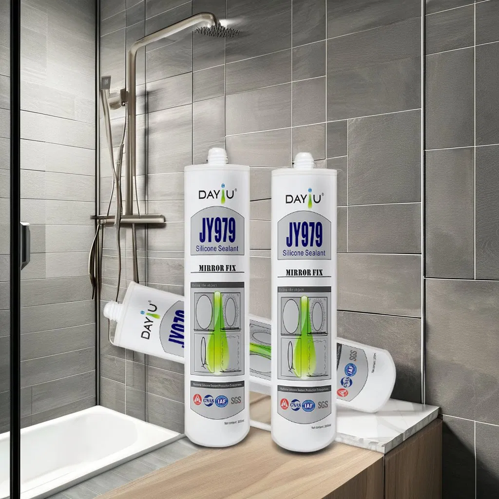Jy979glass Fixing Silicone Rubber Waterproof Neutral Mirror Fix Silicone Sealant