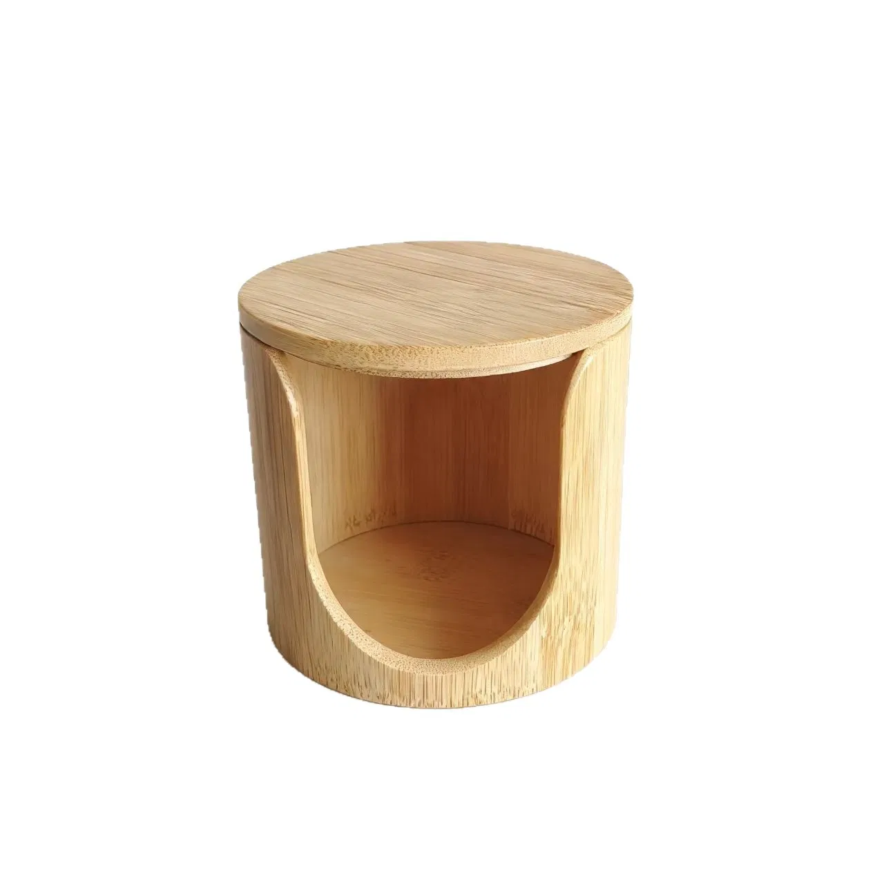 Bamboo Face Puff Storage Box