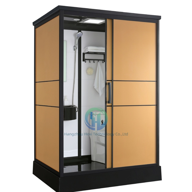 Modern Prefabricated Bathroom 140*110/170*120/190*120*215cm with Sanitary Toilet and Shower