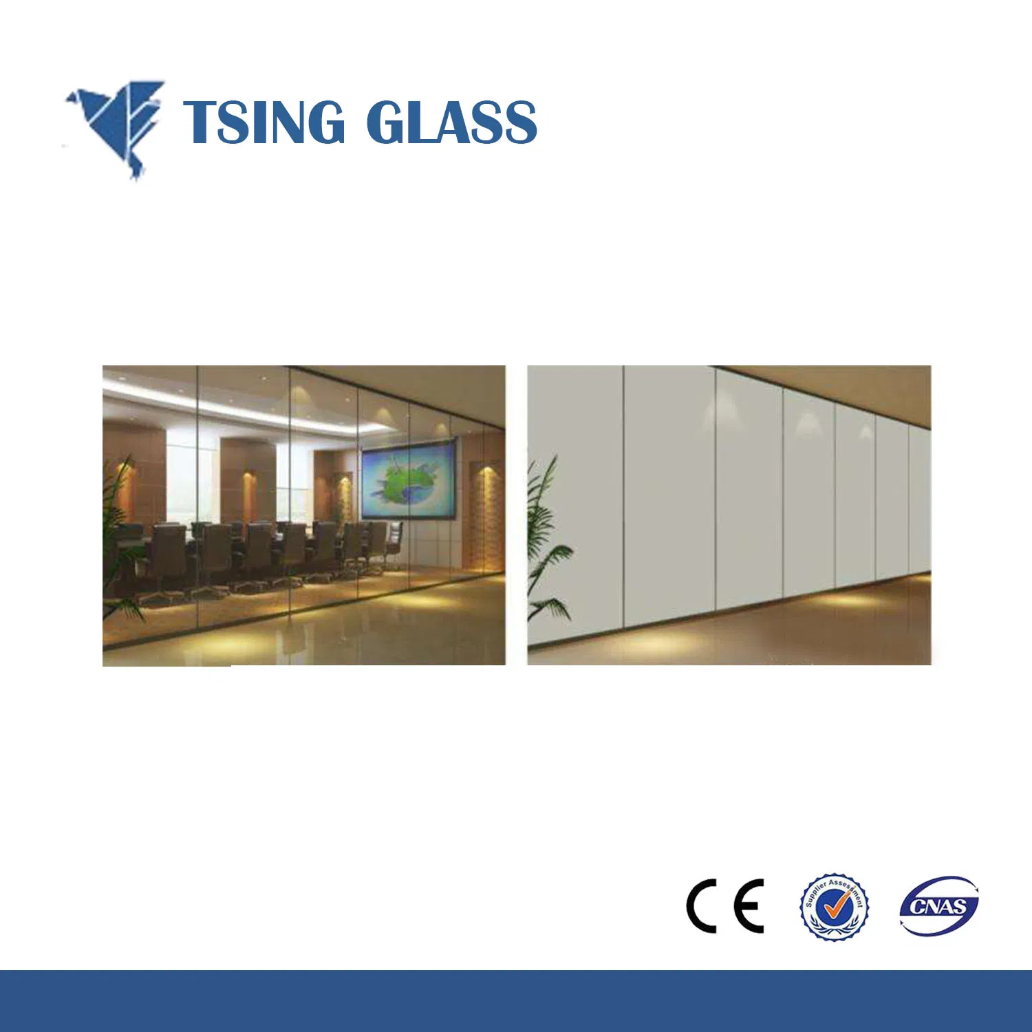 High Transparency Electronic Power Control Pdlc Smart Film/ Self Adhesive Smart Film/ Non Adhesive Smart Film