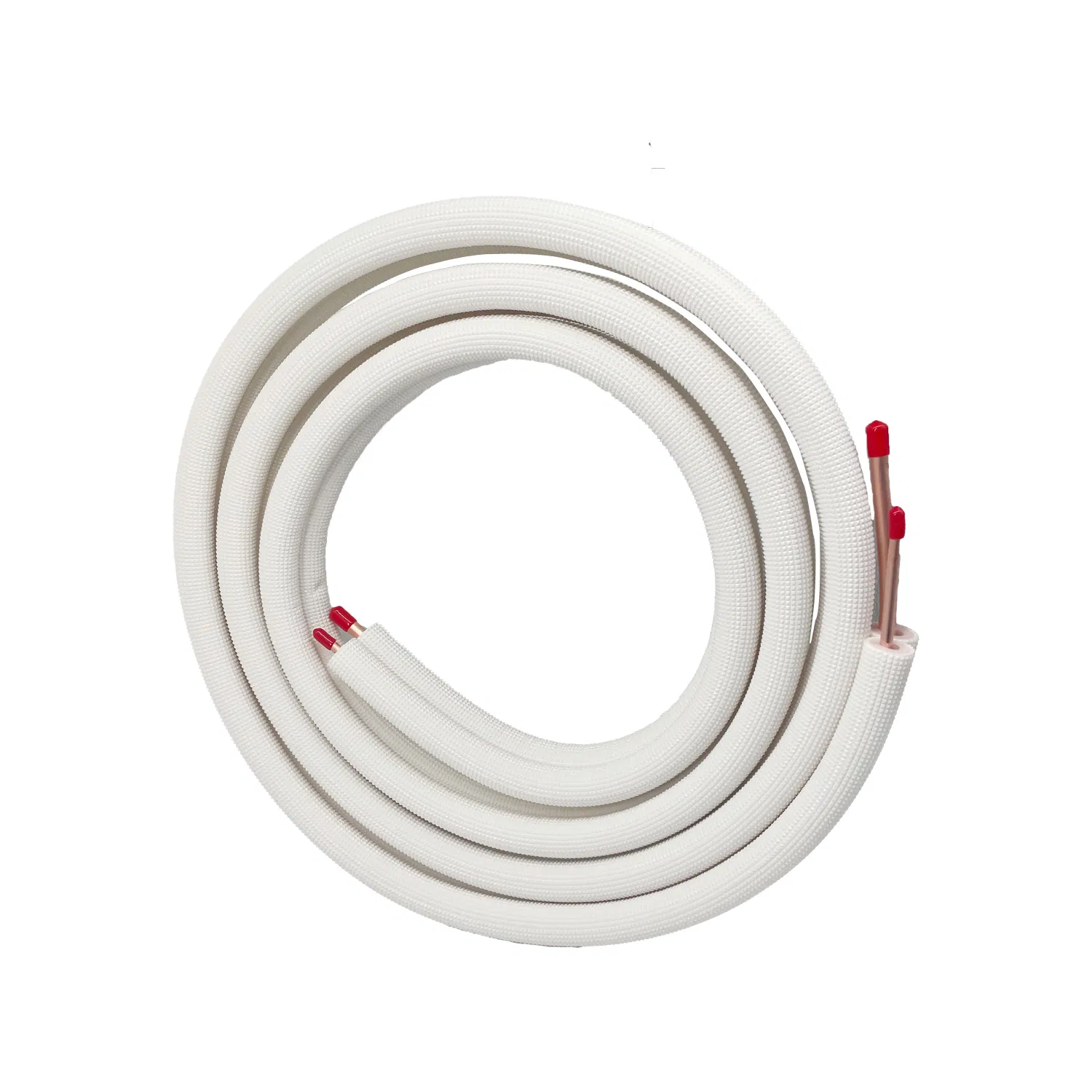 1/4+3/8 Air Conditioner Spare Parts HVAC Insulated Rubber Lineset Insulation Fittings Coil Line Set Connecting Alumnium Tube Mini Split AC Copper Pipe