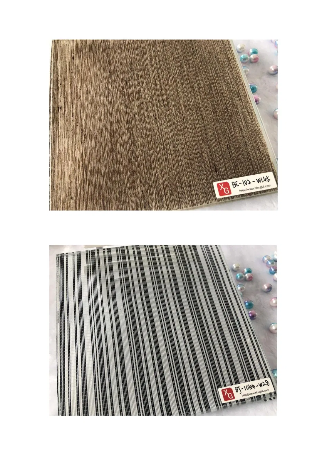 Stainless Steel Glass Architectural Decorative Laminated Glass with Metallic Cloth Wire Cloths Fabrics