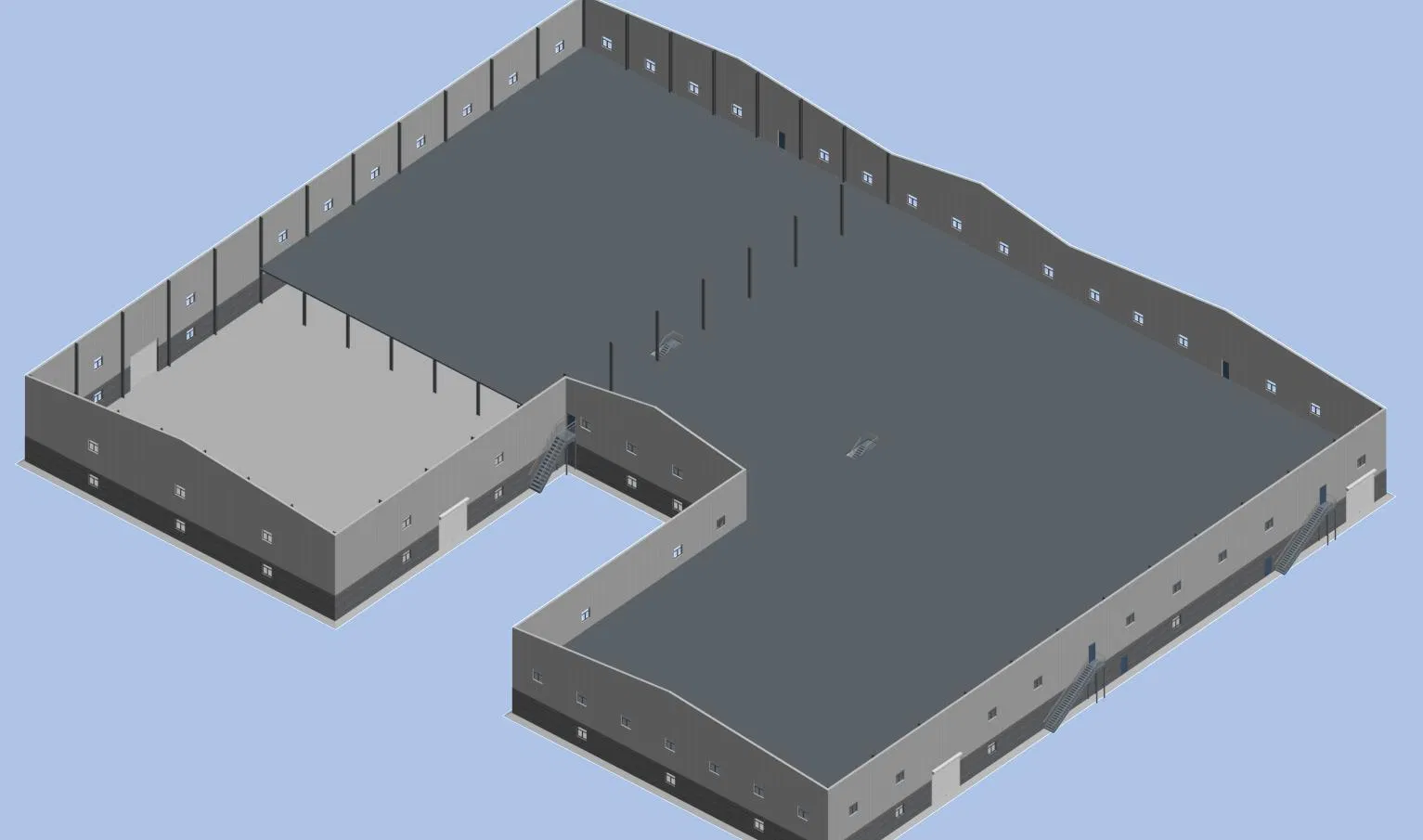 Prefab Frame Warehouse Buildings Garage Steel Structure Prefabricated Workshop