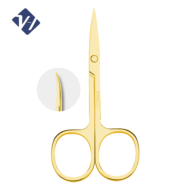 Custom Made Handmade Manicure Cuticle Russian Fine Point Curved Steel German Scissors