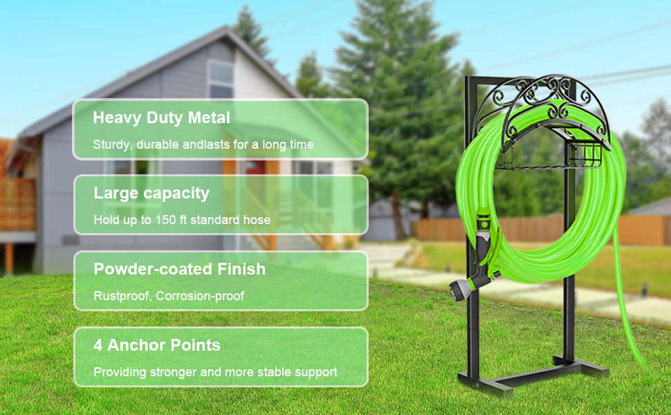 Upgraded Garden Hose Holder Gives Strong Reliability Bearing Weight