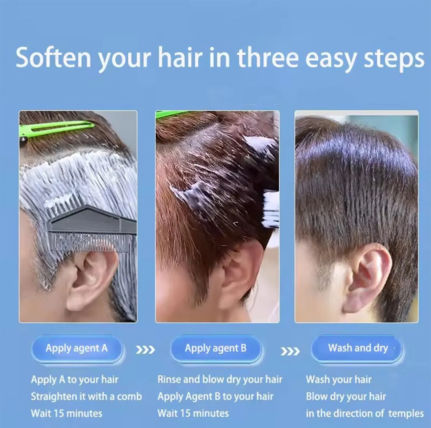 Organic Safe and Effective Hair Perm Straightening Cream