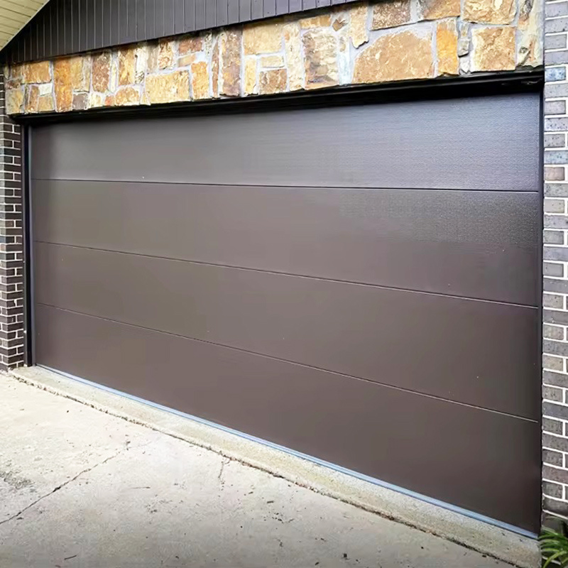 China Foshan Factory Cheap Modern Exterior Double Steel Panel Garage Door