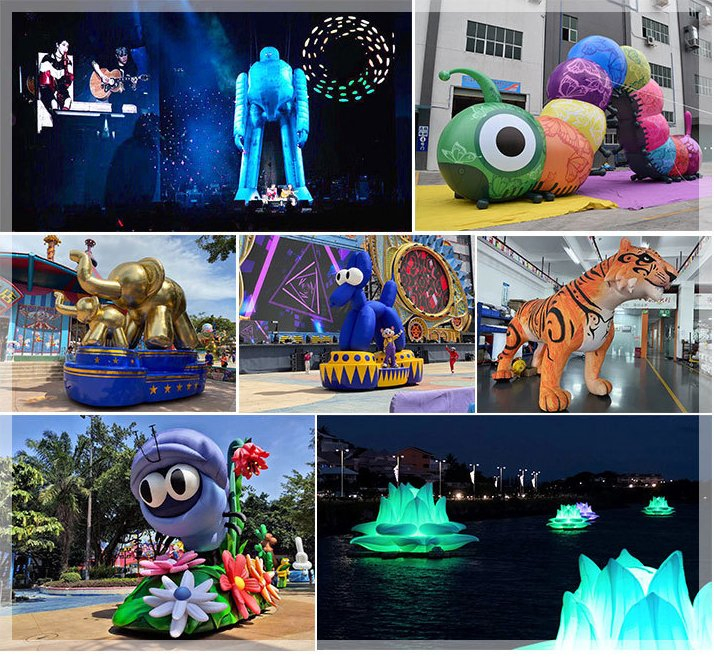 Christmas Festival Decoration Air Inflation Giant Santa Claus Characters Cartoon Inflatable For Event