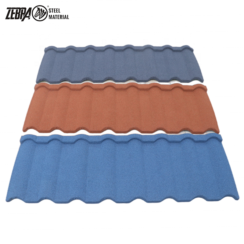 Bond Tile Type Color Stone Coated Metal Roof Tile