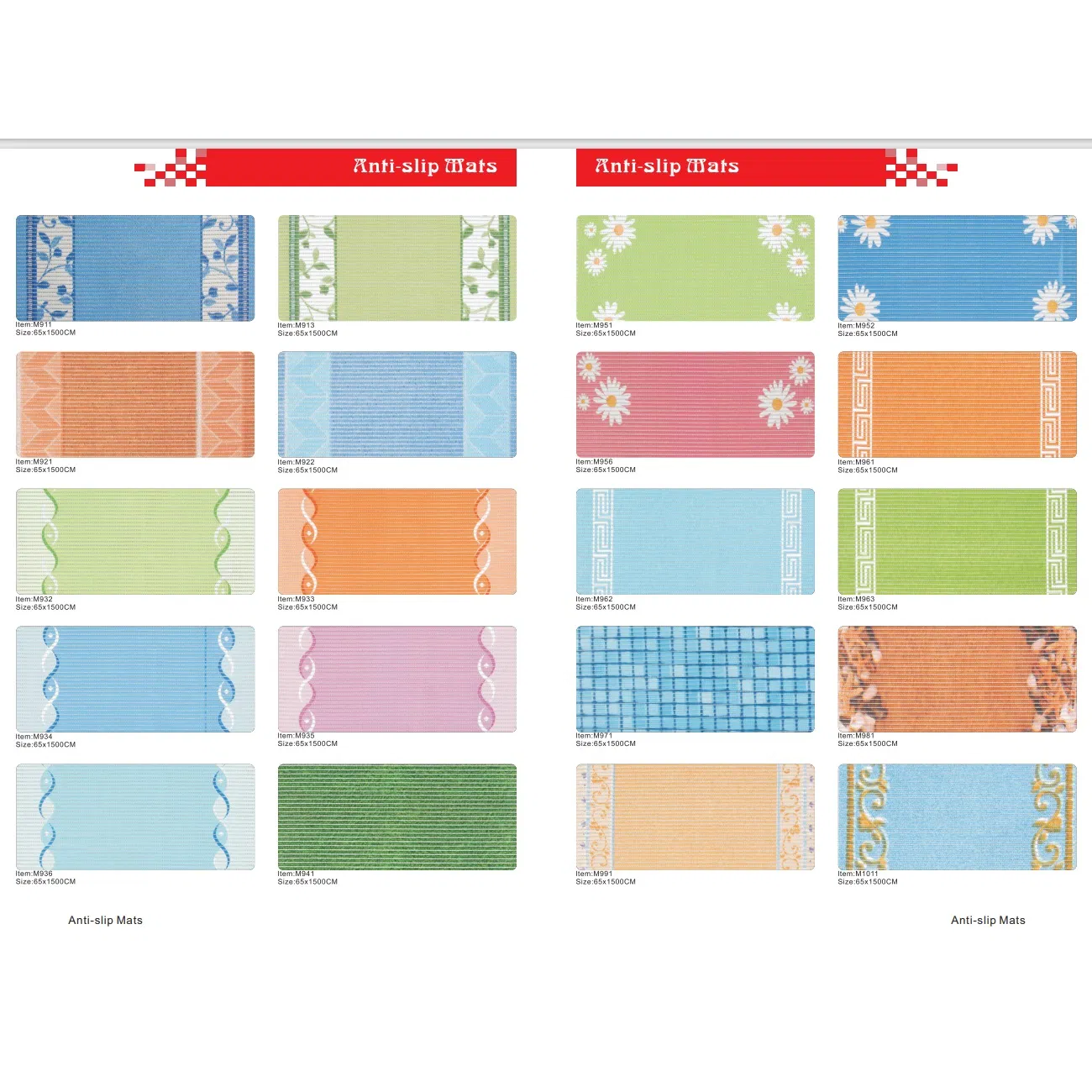 PVC Printed Foam Bathmat Modern Style Anti Slip Mat