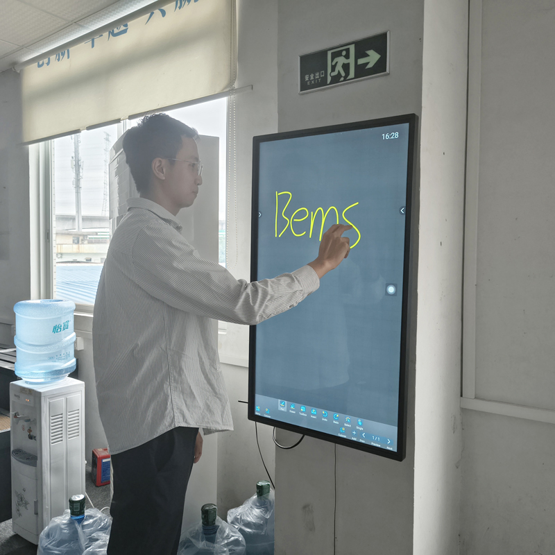 55 Inch Indoor LCD Windows Display Digital Signage Rotatable Interactive Android Education Smart Whiteboard LCD Touch Screen Meeting