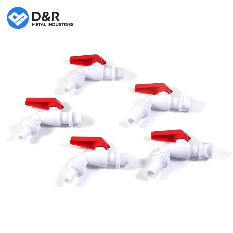 D&R Quality Plastic PVC 1/2 3/4 Water Faucet Kitchen Garden Tap Bibcock for Bathroom
