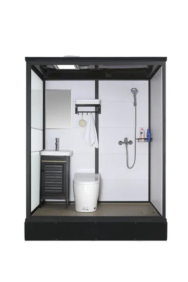 Integrated Bathroom Glass Shower Cabin Prefab Bathroom