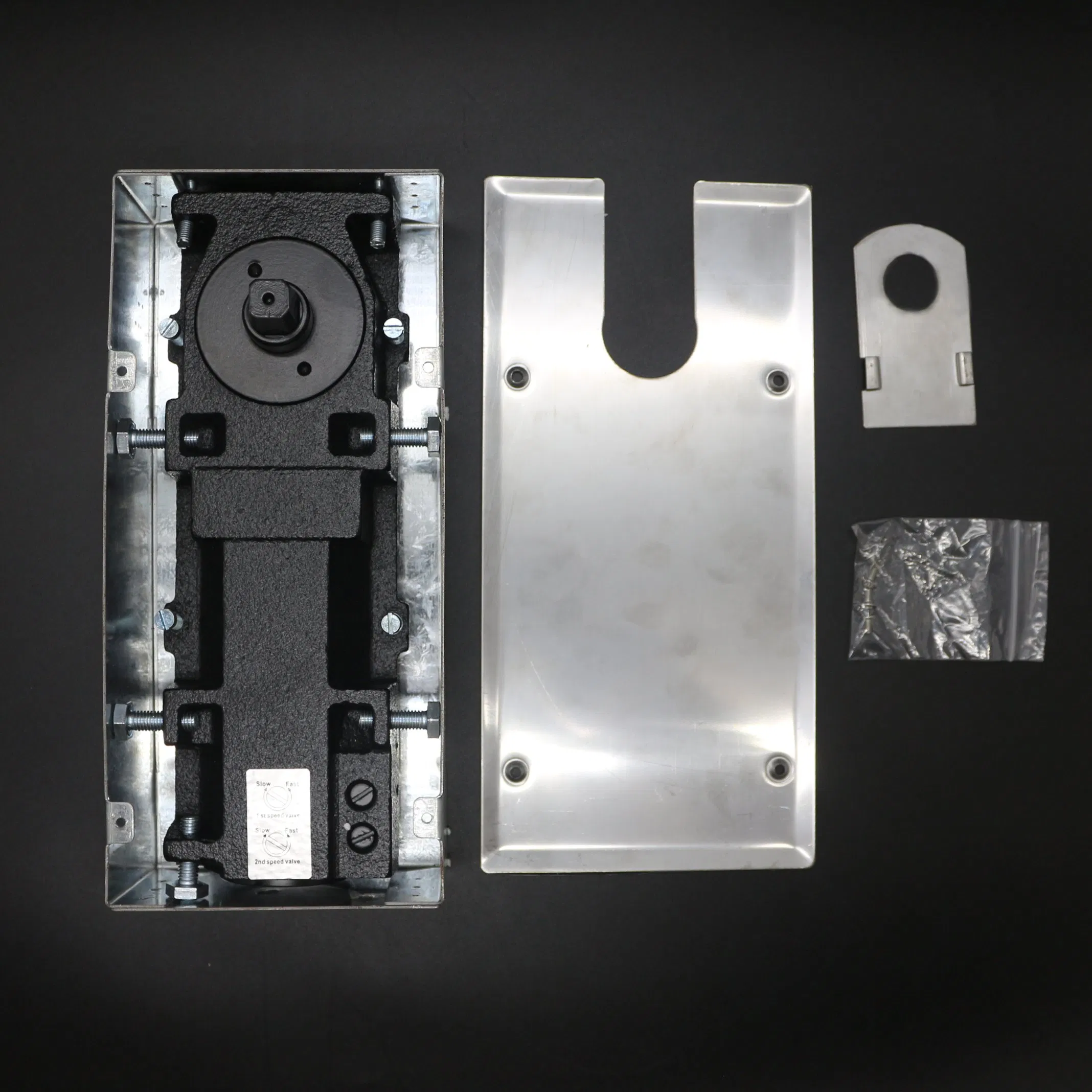 Universal 130kg Glass Door Closer Single Cylinder Hydraulic Floor Spring Machine for Frameless Glass Door