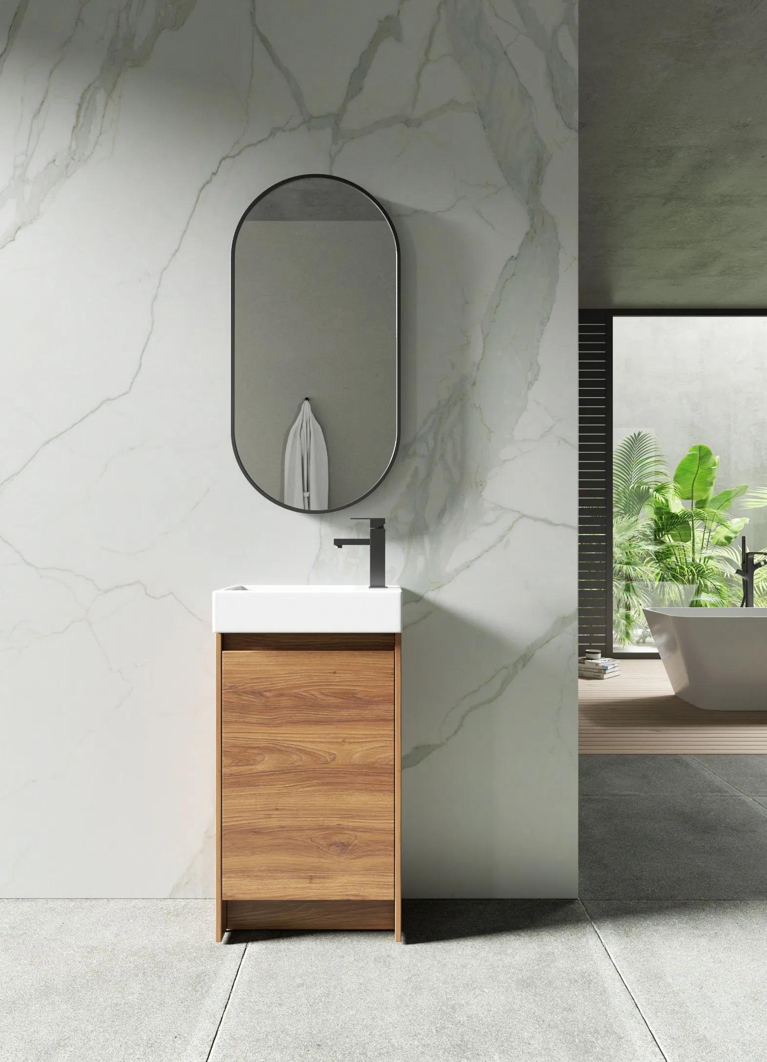 Современная акриловая раковина для ванной с LED