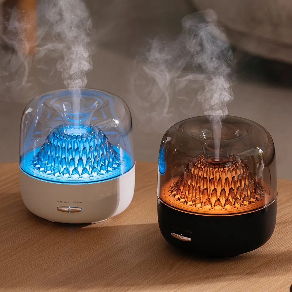 Home Hotel Colorful Light Essential Oil Air Humidifier 200ml Ultrasonic Aroma Diffusers with 2 Mist Mode