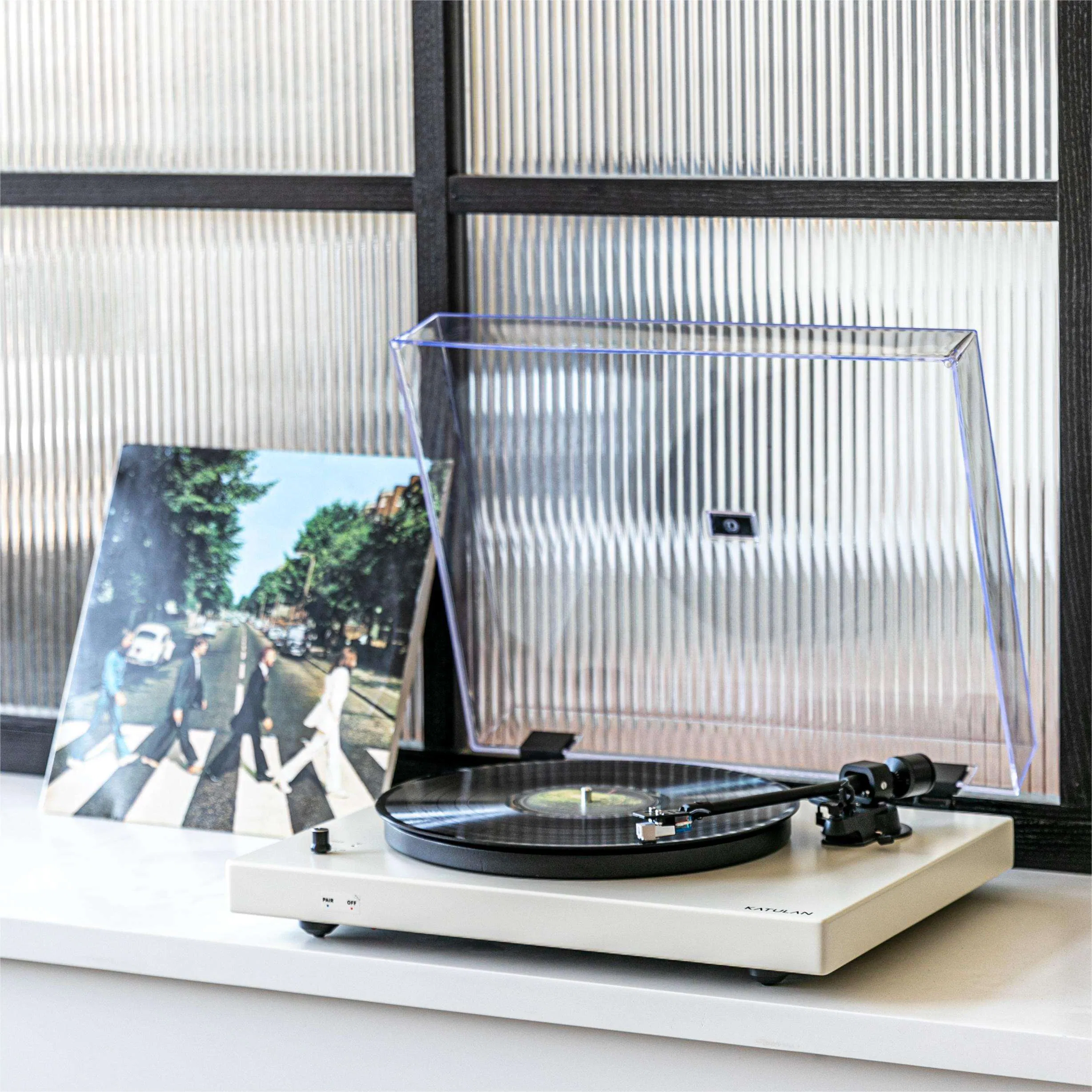 Tr-L40 Lp Playback Aluminum Pickup Turntable Gramophone Vinyl Record Player with PVC Veneer