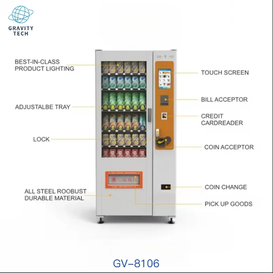 Mini Snack Vending Machine for Office with Cashless Payment System