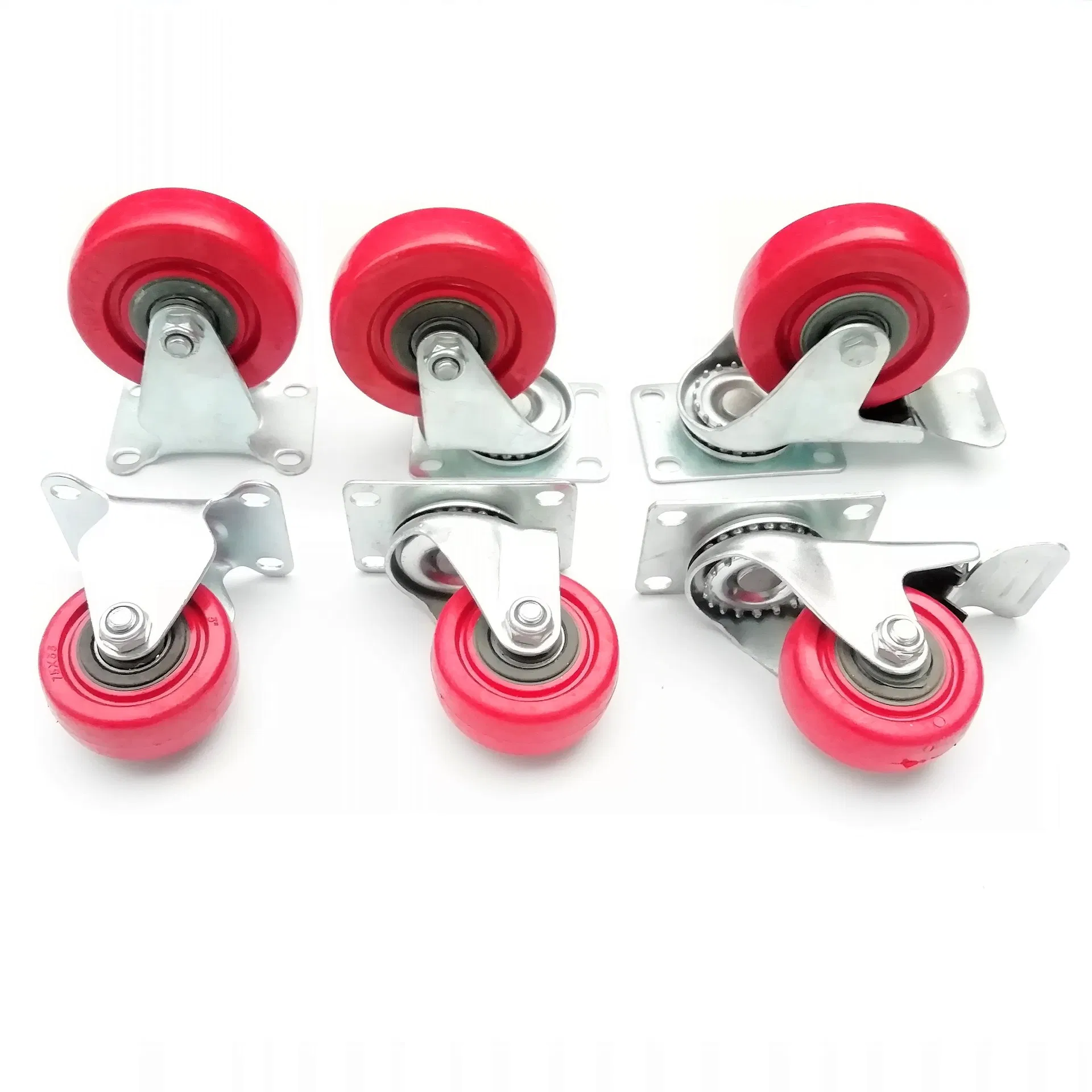 2 Inch Swivel Stem Rubber Trolly Nylon Industrial Rollerblade Office Chair Medical Furniture Heavy Duty Caster Wheel