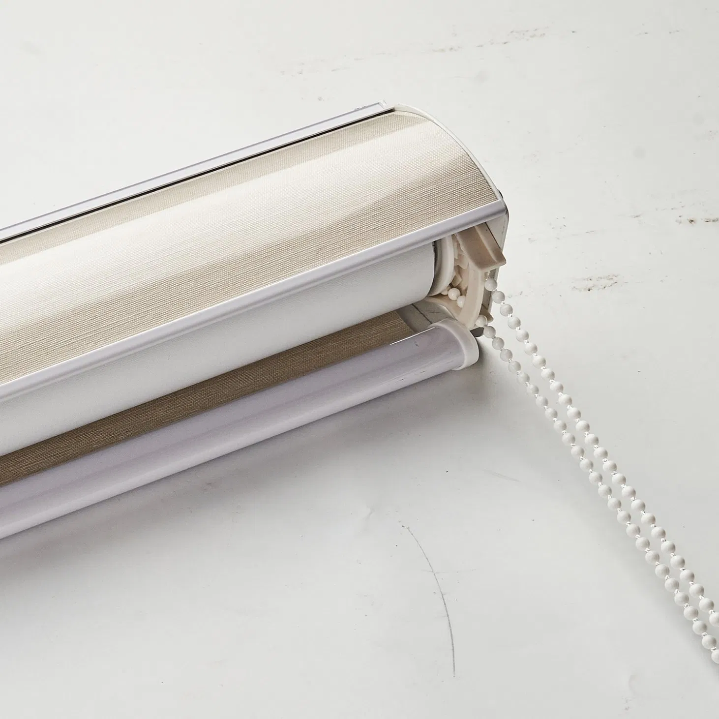 Sisheng Alexa Intelligence Control Zebra Shades for Office with White/Grey Bm05z