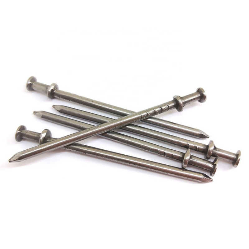 Building Construction Duplex Nails Two Head Common Nails with Easy Removal Design.
