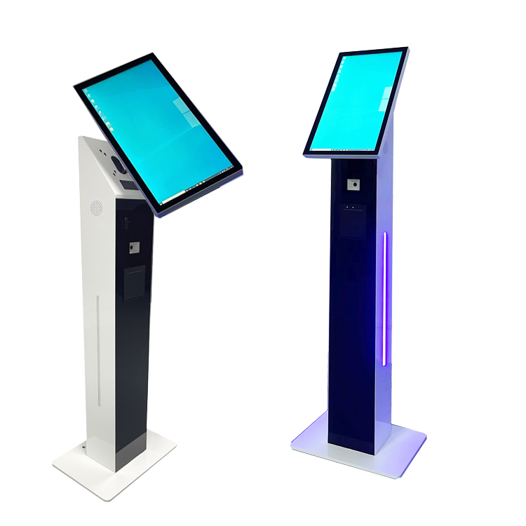 Floor Stand Ticket Printer Kiosk Totem Touch Screen Totem Multimedia Touch Screen Totem Touch Screen 21.5" Kiosk Floor Stand