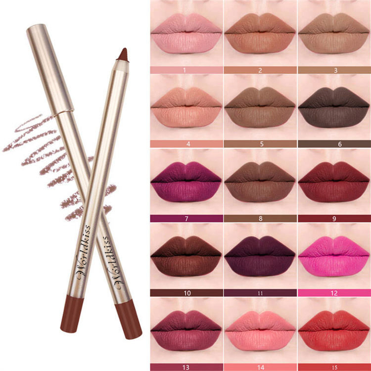 2025 New Vegan Waterproof Custom Private Label Brand Logo Lipliner Pencil