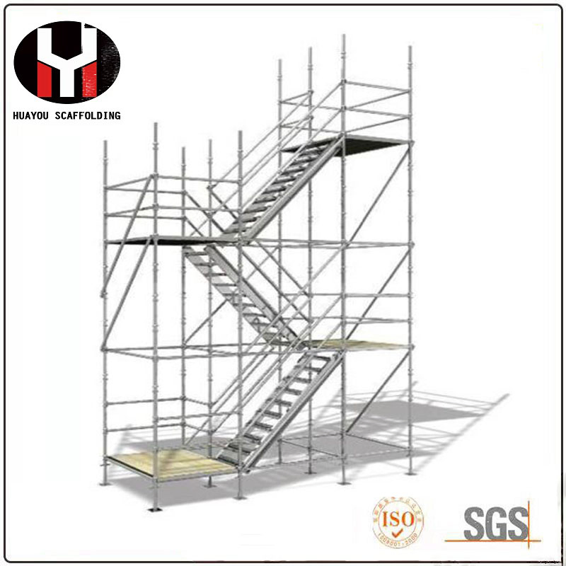 Galvanized Steel Scaffolding Access Staircase for Kwikstage Scaffold System