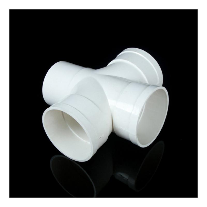 Zhongcai PVC Equal Cross Plastic Tube UPVC Pipe Fittings for Building Drainage