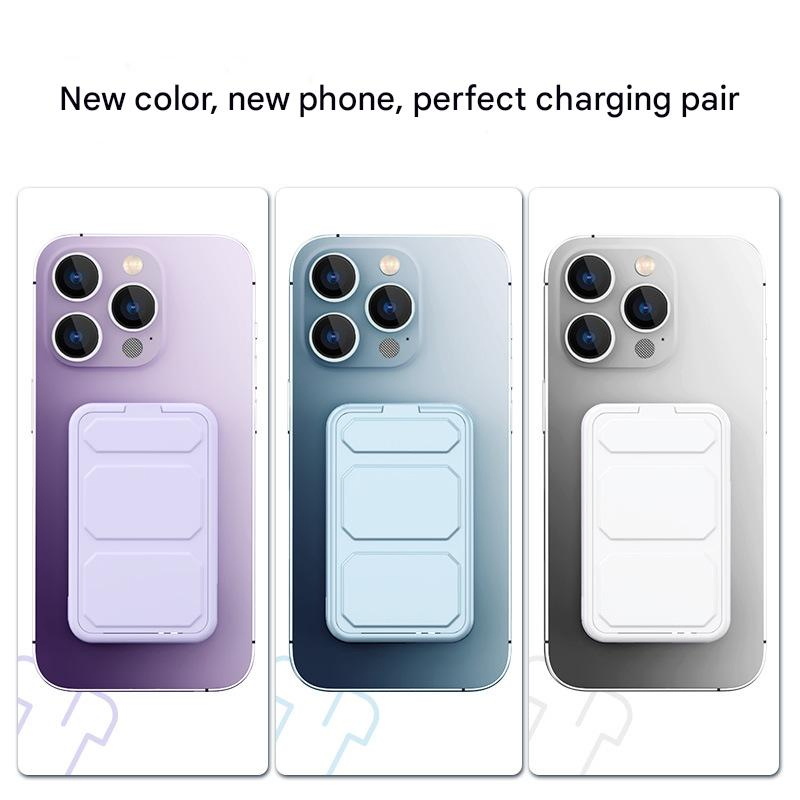 Магнитный пауэрбанк 5000mAh с беспроводной зарядкой 15W